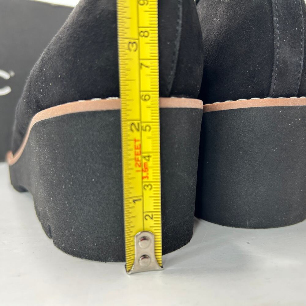 Vionic Willa Wedge Loafers Suede Slip On Black Women's 9 NWB Career Minimalist - Picture 9 of 12